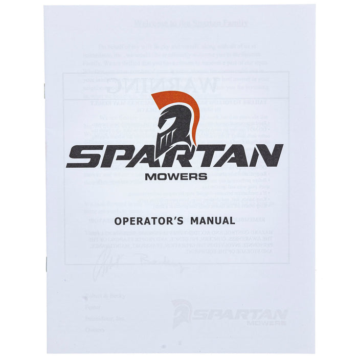 Spartan Mowers Owners Manual